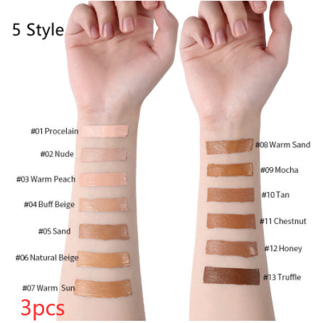 Base de maquillaje líquida LANGMANNI Oil-Control – Corrector mate de cobertura total (13 tonos)