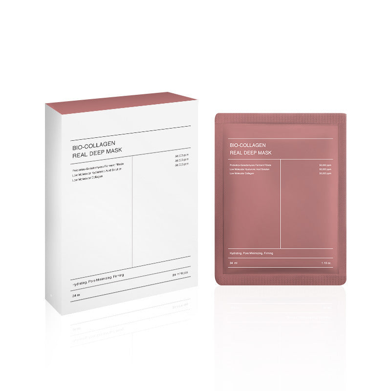 Mascarilla facial de colágeno LuxuryGlow: hidratante, reafirmante e iluminadora (4 unidades)