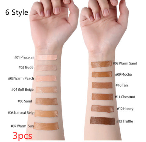 Base de maquillaje líquida LANGMANNI Oil-Control – Corrector mate de cobertura total (13 tonos)