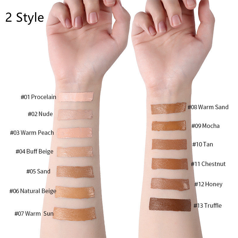 Base de maquillaje líquida LANGMANNI Oil-Control – Corrector mate de cobertura total (13 tonos)