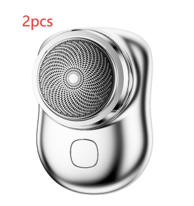 Afeitadora eléctrica portátil USB LuxuryGlow Mini para hombres y mujeres: afeitadora inalámbrica para uso en seco y húmedo