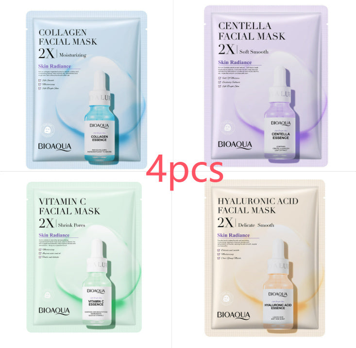 BIOAOUA Collagen & Hyaluronic Acid Face Mask – Hydrating & Firming Sheet Mask