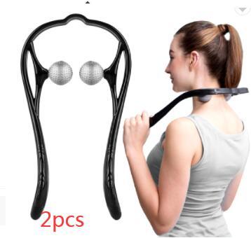 LuxuryGlow Pressure Point Neck & Shoulder Massager – Handheld 3D Roller Therapy Tool