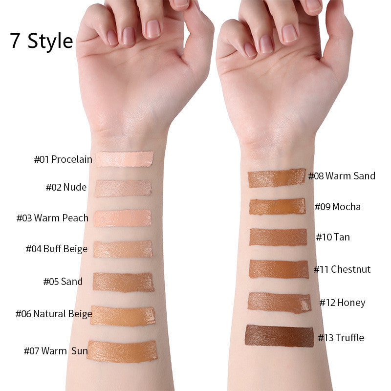 Base de maquillaje líquida LANGMANNI Oil-Control – Corrector mate de cobertura total (13 tonos)