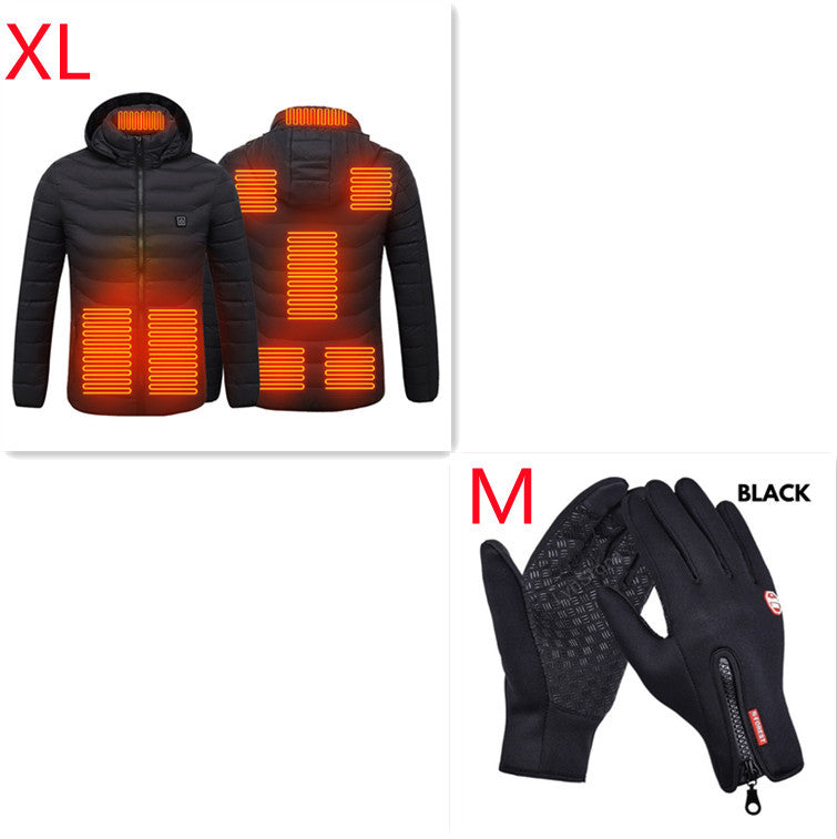 New Heated Jacket Coat USB Electric Jacket Cotton Coat Heater Thermal Clothing Heating Vest Men's Clothes Winter - LUXURY GLOW