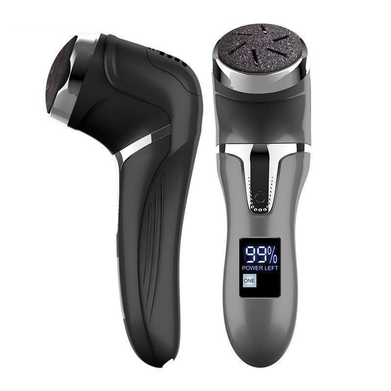 Limpiador de pies eléctrico LCD LuxuryGlow con aspiradora: removedor de callos y herramienta de pedicura