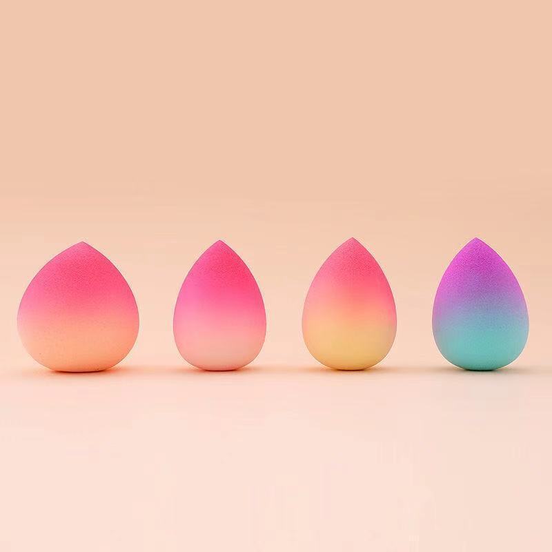 LuxuryGlow Super Soft Peach Makeup Sponge with Drying Rack – Wet & Dry Use
