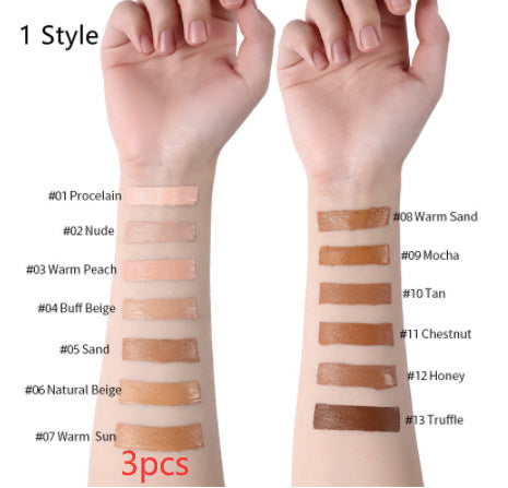 Base de maquillaje líquida LANGMANNI Oil-Control – Corrector mate de cobertura total (13 tonos)