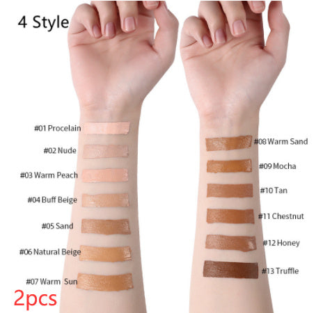 Base de maquillaje líquida LANGMANNI Oil-Control – Corrector mate de cobertura total (13 tonos)