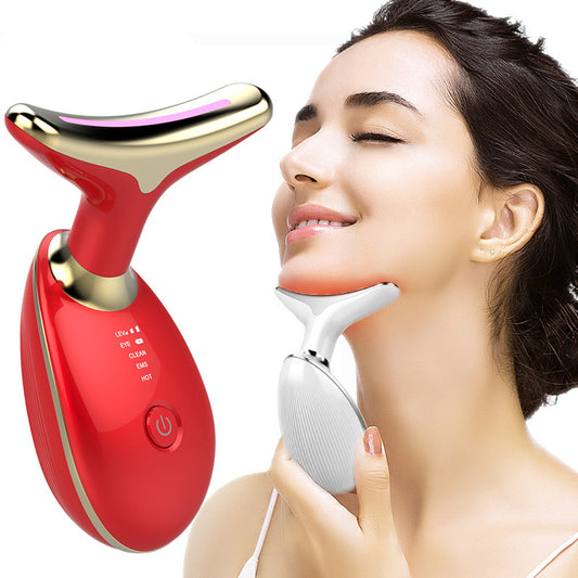 LuxuryGlow EMS Thermal Neck Tightening Massager – Anti-Wrinkle & Skin Lifting Device