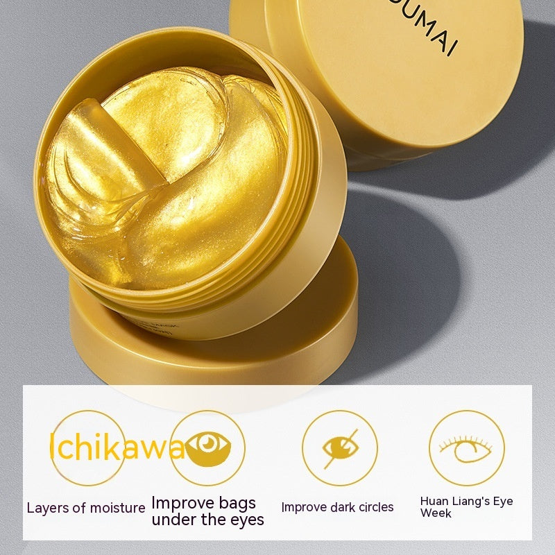 Mascarilla de ojos de oro de 24 quilates Houmai: parches hidratantes y antiedad para el contorno de ojos