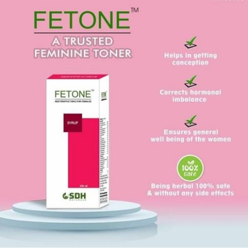 Shree Dhanwantri Fetone Syrup – Ayurvedic Women’s Tonic for Hormonal Balance (200ml)