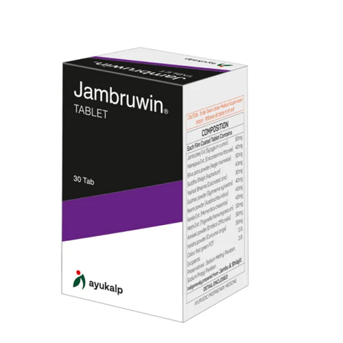 Ayukalp Jambruwin Tablets – Ayurvedic Sugar Balance & Metabolism Support Formula