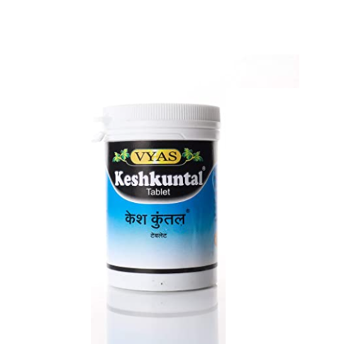 Vyas Keshkuntal Tablets (100 Tablets) – Ayurvedic Solution for Hair Fall & Premature Greying