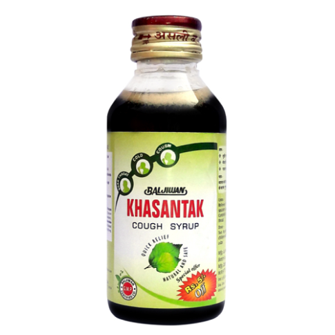 Baljiwan Khasantak Cough Syrup – Ayurvedic Herbal Relief for Cough & Throat Irritation