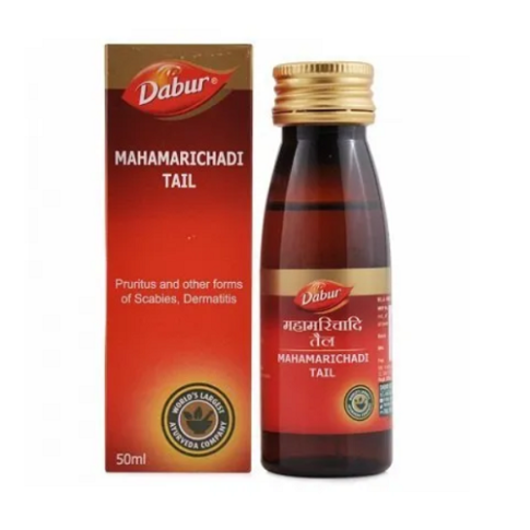 Dabur Mahamarichadi Tel Ayurvedic Oil for Skin Care & Scalp Wellness (50ml)
