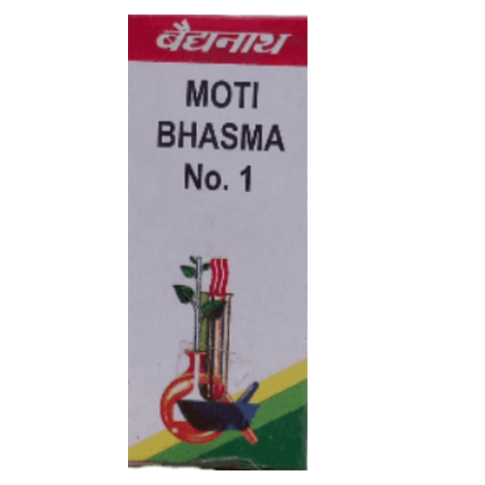 Baidyanath Moti Bhasma No.1 for Gastritis, Cough, Menopause & Heart Health