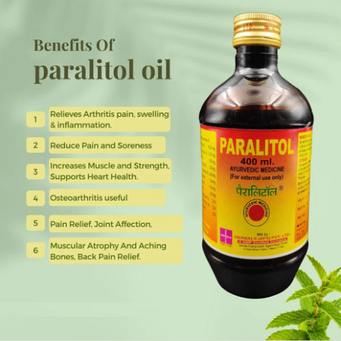 Herbshd Ayurvedic Paralitol Oil 200ml – Neuromuscular Support, Pain Relief & Joint Mobility Oil
