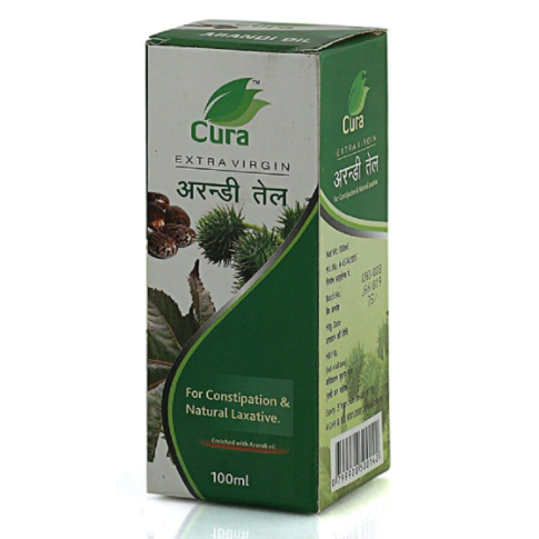 Cura Arandi Oil – Natural Castor Oil for Digestion, Constipation Relief, Skin & Hair Care