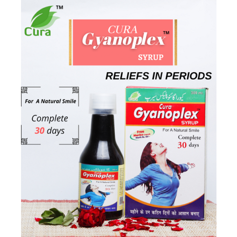 Cura Gyanoplex Syrup | Menstrual Pain Relief, Cycle Support & Leucorrhea Care – 300ml