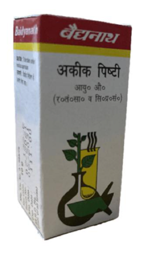 Baidyanath Akik Pishti – Natural Cardiac Tonic for Heartburn, Headache & Cooling Relief (5g)