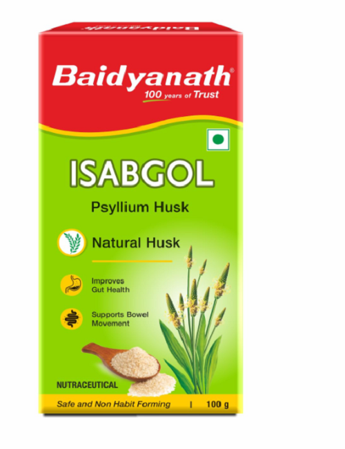 Baidyanath Isabgol for Constipation, Cholesterol & Weight Management – Natural Fiber Husk