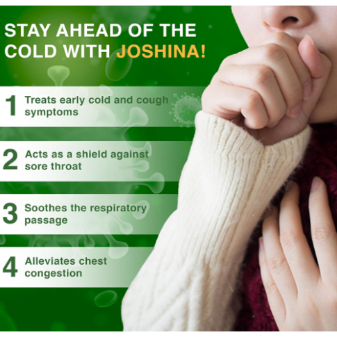 Hamdard Joshina Syrup for Cough, Cold & Sore Throat Relief