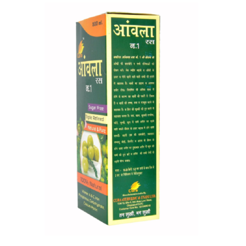 Cura Amla Ras No.1 | Sugar-Free Amla Juice for Immunity, Eye Health & Blood Sugar Balance – 500ml