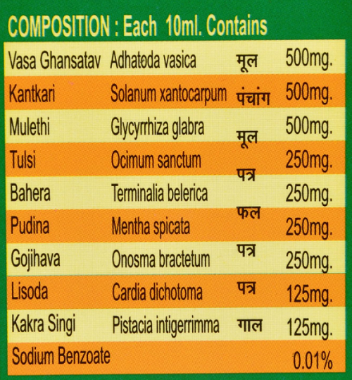 Cura Coughcura Ras – Ayurvedic Expectorant for Cold, Cough & Chest Congestion Relief