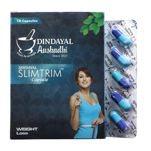 Dindayal Slimtrim Capsule – Ayurvedic Support for Weight Management & Fat Metabolism (10 Capsules)