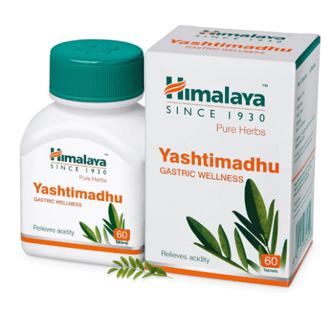 Himalaya Yashtimadhu Tablets for Acid Reflux, Heartburn & Digestive Comfort