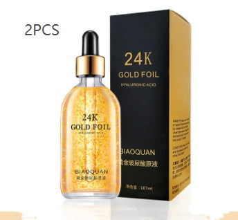 Esencia facial reafirmante y reafirmante con ginseng: suero con infusión de ginseng, oro y cordyceps