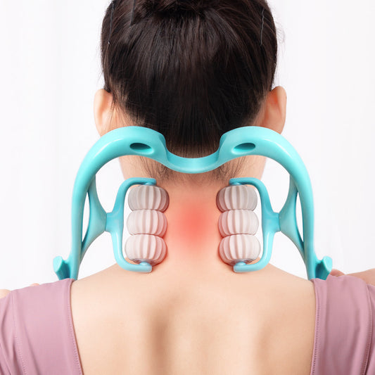 Relieve Neck Pain & Tension | Boost Blood Flow | Relax Muscles with 6-Wheel Massager - LUXURY GLOW