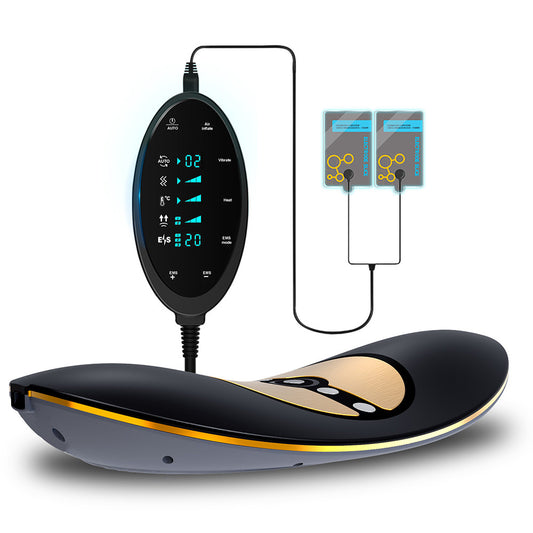 Almohada de masaje eléctrica inteligente LuxuryGlow: soporte lumbar con calefacción y relajación corporal completa