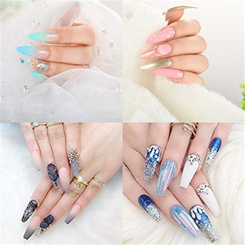 LuxuryGlow Ultra-Thin Non-Marking False Nails – Impact-Resistant Transparent Tips