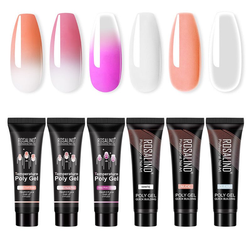 ROSALIND Multi-Color Builder Nail Gel – 15ml Solid Extension Gel for Nail Art