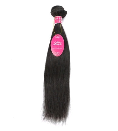 Extensiones de cabello humano 100 % real LuxuryGlow - Peluca de color natural con ondas rectas