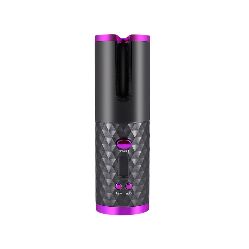 LuxuryGlow Cordless Automatic Hair Curler – Rechargeable Ceramic Curling Wand with LCD Display