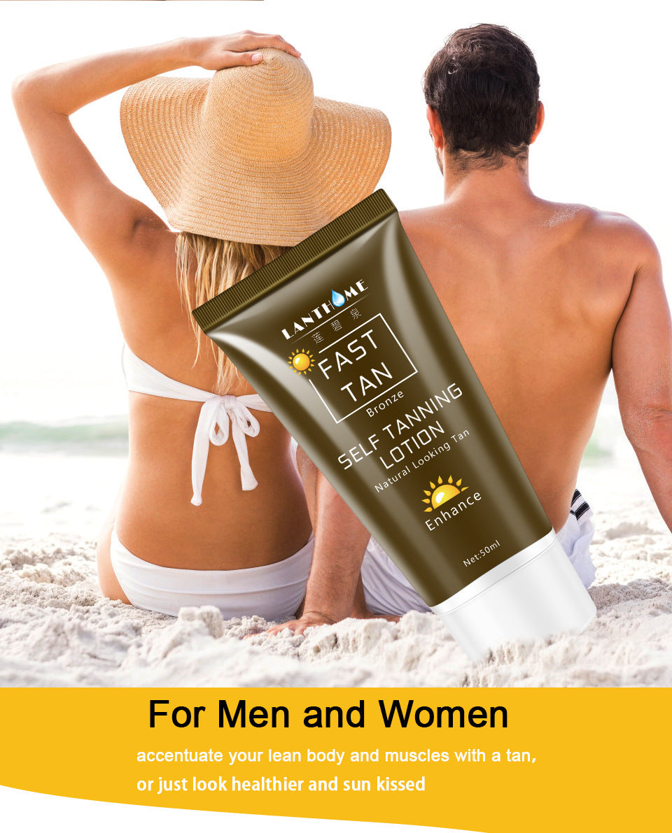 LANTHOME Natural Glow Tanning Cream – Body Bronzing Lotion for Radiant Skin (50ml)