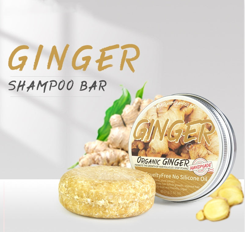 LuxuryGlow Ginger Shampoo Soap Bar – Anti-Dandruff & Hair Refreshing Treatment (60g)