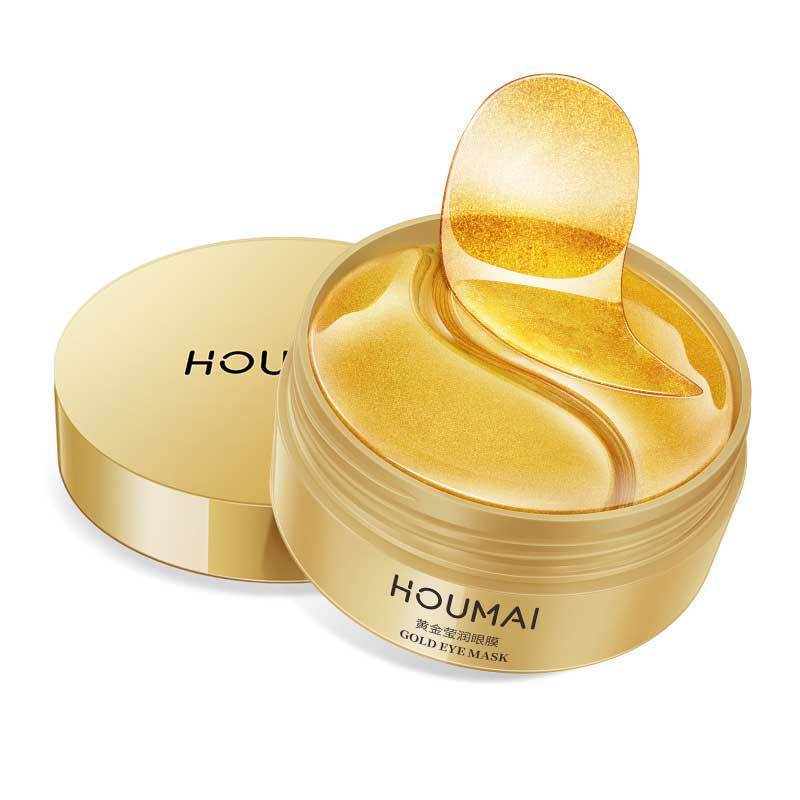 Mascarilla de ojos de oro de 24 quilates Houmai: parches hidratantes y antiedad para el contorno de ojos