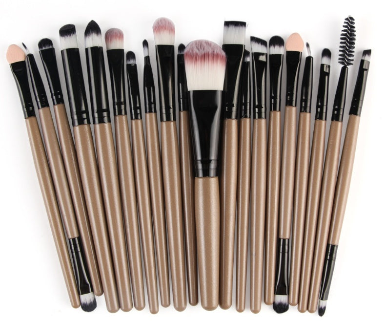 LuxuryGlow Professional 5-in-1 Makeup Brush Set – Powder, Blush & Eyeshadow Brushes