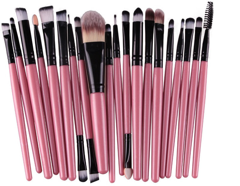 LuxuryGlow Professional 5-in-1 Makeup Brush Set – Powder, Blush & Eyeshadow Brushes