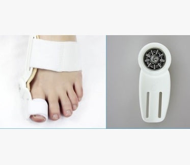 Corrector de hallux valgus LuxuryGlow: férula ajustable para juanetes con separador de dedos