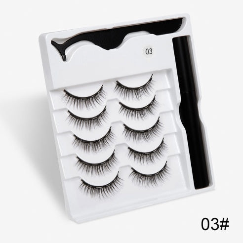 LuxuryGlow Magnetic False Eyelashes – Natural Look with Cotton Stem (1 Pair)