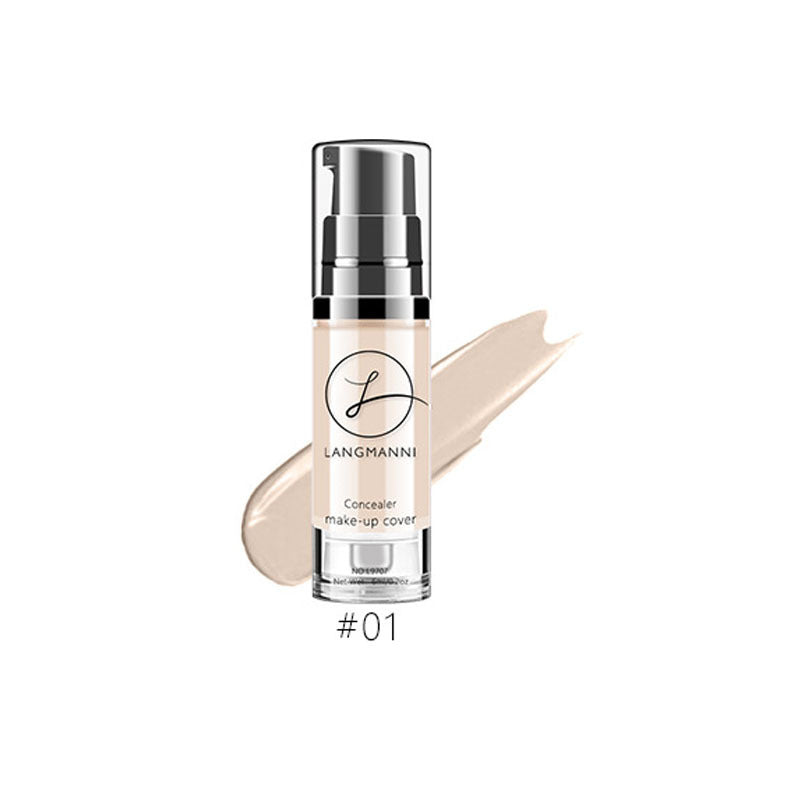 Base de maquillaje líquida hidratante LANGMANNI: resistente al agua y con una cobertura impecable