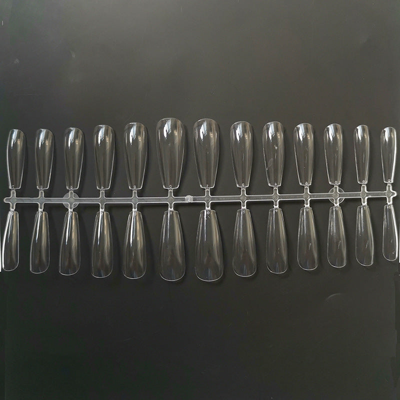 LuxuryGlow Ultra-Thin Non-Marking False Nails – Impact-Resistant Transparent Tips
