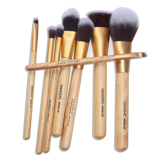 IMAGIC 8-Piece Premium Makeup Brush Set – Blush, Foundation & Eye Tools