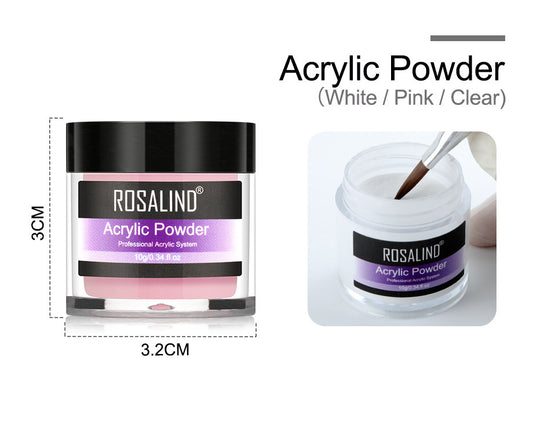 Kit Profesional de Uñas Acrílicas ROSALIND: Sistema Completo para Extensión y Tallado de Uñas