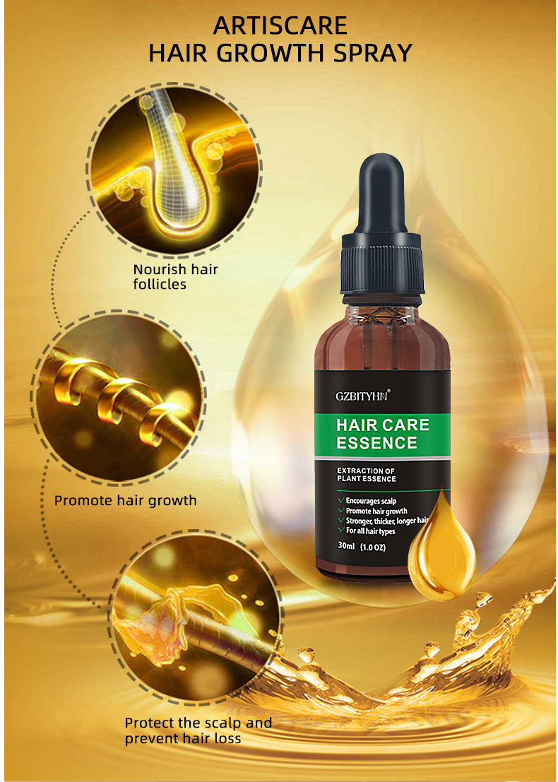 Aceite para el Crecimiento del Cabello GZBITYHN: Aceite Esencial Nutritivo para el Cuero Cabelludo y el Crecimiento del Cabello